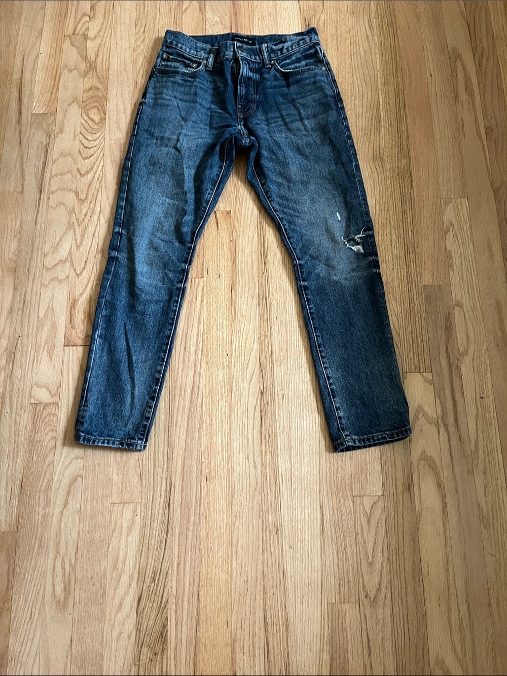 Lucky Brand Men's Dark Blue Slim Straight Jeans